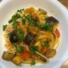 くだもの大好き🧡の作ってみた!投稿(夏の誘惑【フレッシュトマトとなすのツナパスタ】)