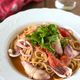 ワンパンで！味付けこれだけ！【イカとトマトの和風パスタ】