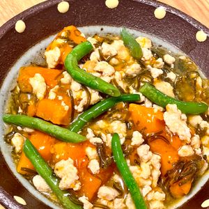 michuの作ってみた!投稿(【かぼちゃと塩こんぶの鶏そぼろあん】味の決め手は塩こんぶ♪)