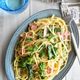 【菜の花とベーコンの柚子胡椒和風パスタ】あとひく美味しさ！