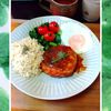チョロリスの作ってみた!投稿(簡単おうちカフェごはん♡『大判ハンバーグのロコモコ丼』)