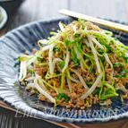 包丁不要＊もやしと豆苗とひき肉のササッと炒め＊簡単！節約！