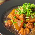 レンチンで時短‼︎しみじゅわ鶏大根🐔