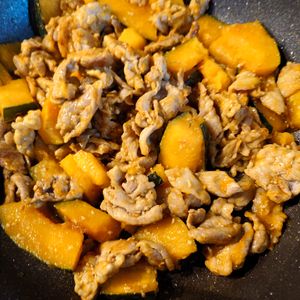ヒラメの作ってみた!投稿(10分で完成！【豚かぼちゃ丼】)