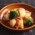 簡単お弁当にも♪じゃがいもとベーコンのガーリックマヨ炒め