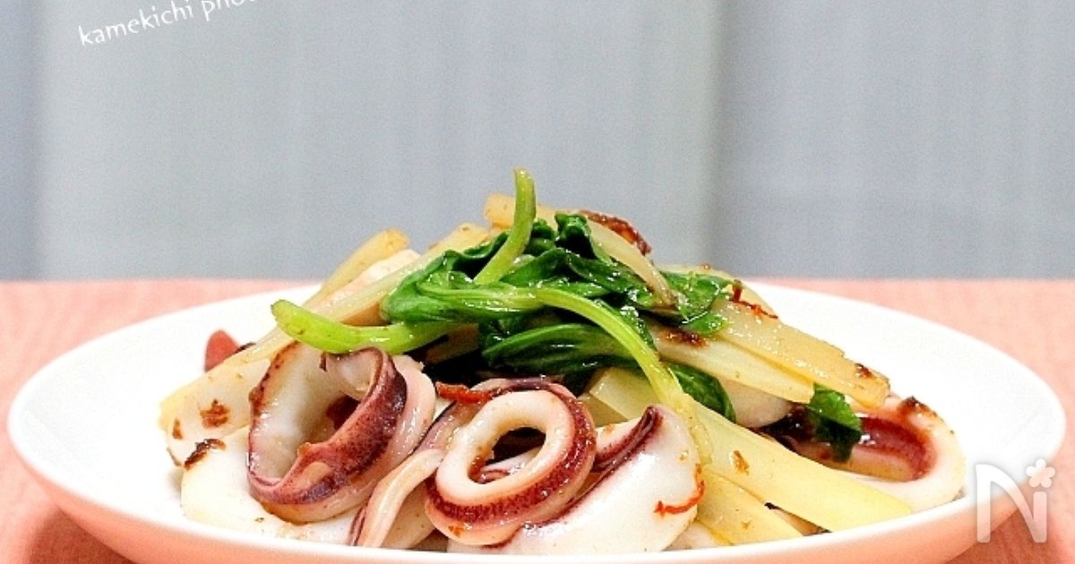 いかとセロリのぺペロン炒め