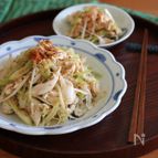 鶏ささみとネギのごままみれスタミナ和え