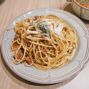 ぽっちの作ってみた!投稿(本格簡単ボロネーゼ☆フライパン1つで超美味しい!)