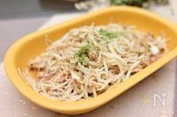 きのこともやしの無限ツナ和え