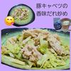 サトちゃんの作ってみた!投稿(【豚キャベツの香味だれ炒め】さっぱりだれでヘルシー美味しい♪)