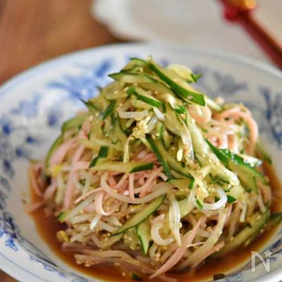 もやしとハムのやみつき中華風サラダ