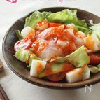 鯛と梨のピリ辛サラダ