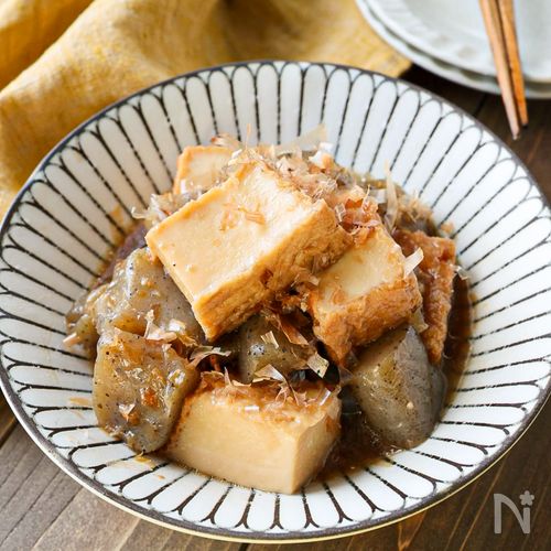 【厚揚げとこんにゃくのさっと煮】作り置きにもおすすめ