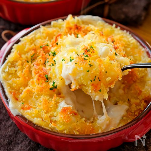 【新じゃがベーコンクリームの生パン粉焼き】サクサクとろとろ♪