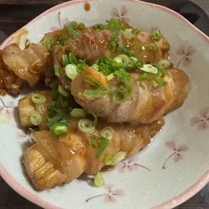 ミナの作ってみた!投稿(バリ旨♡甘辛生姜だれ《えのきの豚バラ巻き》)