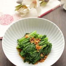 わさび菜の変わりおひたし