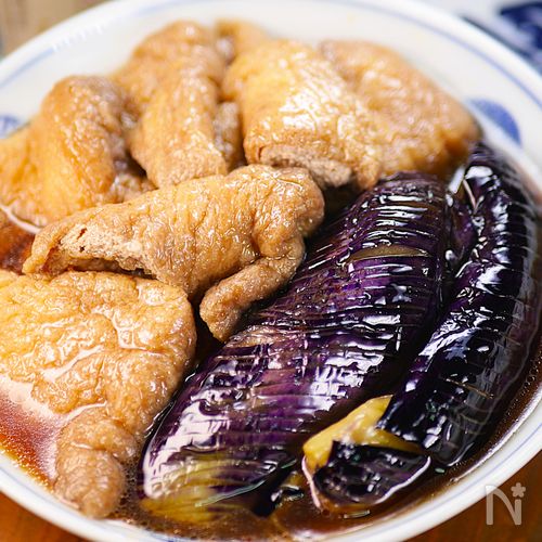 とろとろ秋なすと油揚げの♪たっぷりあま～いお出汁の煮浸し🤩