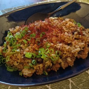 まもの作ってみた!投稿(＼香ばしくてトロトロ／なすと豚ひき肉の炊き込みごはん)