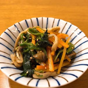 さやかの作ってみた!投稿(レンジで簡単♪彩り3色ナムル)