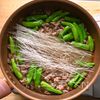 簡単フライパンおかず【ししとうと牛こまの春雨炒め】の工程3