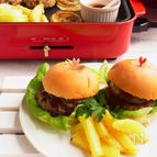 ホットプレートで！おからハンバーガーと揚げないフライドポテト