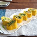 【卵焼き】お弁当の彩りに！豆苗とベーコン