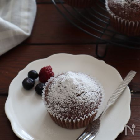 混ぜて焼くだけ チョコマフィン チョコ バター 泡立て不要 By 河埜 玲子 レシピサイト Nadia ナディア プロの料理家のおいしいレシピ