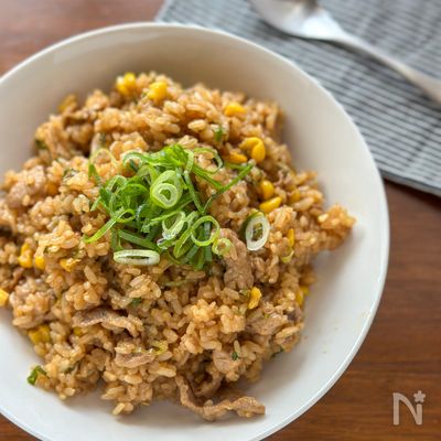 ワンパン5分！焼肉のたれで簡単「豚こまでペッパーランチ風」