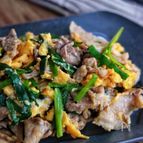 コク旨卵で美味しさアップ！炒めるだけですぐ出来る【豚ニラ玉】