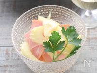 【セロリとハムのマリネ】酢が苦手な家族もこれは大好き♪