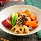 厚揚げと根菜の煮物