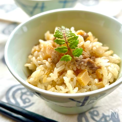 【筍消費に】牛肉と筍の混ぜご飯｜コク旨でおかわり必至！