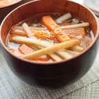 きんぴらごぼうのお味噌汁