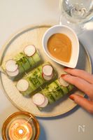 食卓が一気に華やぐおつまみ‼︎『きゅうりの生春巻き』
