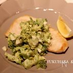 カジキマグロのソテー　ブロッコリーソース