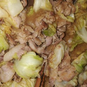 翔ママの作ってみた!投稿(【肉汁じゅわ〜】シャキッとキャベツと豚こま肉の甘辛味噌炒め)
