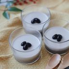 お節リメイク！黒豆の煮汁で【黒豆ミルクプリン】