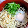 まゆのの作ってみた!投稿(【月見たぬき蕎麦】レンジで簡単半熟卵と、安定の蕎麦つゆで♪)