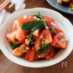 『トマトと青じその中華サラダ』5分で簡単☆さっぱり副菜♪