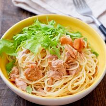 【脂質8.2g】『梅とツナのさっぱり冷製パスタ』和えるだけ