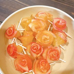 1239444の作ってみた!投稿(実は簡単！材料3つ♡アップルローズの作り方)