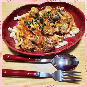 ナムディの作ってみた!投稿(ふわふわミートボールのトマトチーズ煮)