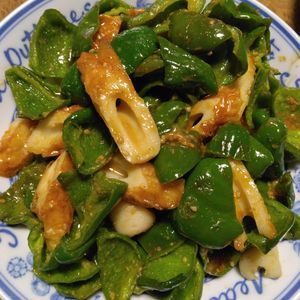 ももの作ってみた!投稿(＊ちくわとピーマンの甘辛オイスター酢炒め＊お弁当に◎)