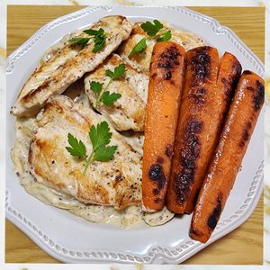 ナムディの作ってみた!投稿(鶏むね1枚で！ビストロ級マスタードクリームチキン)