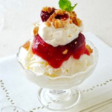いちごのショートケーキ風かき氷