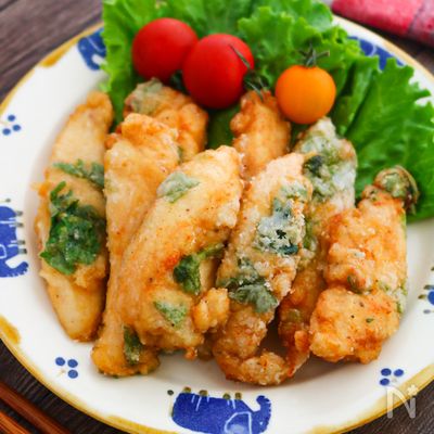 ささみの大葉醤油唐揚げ【止まらない♪おかず、おつまみに】