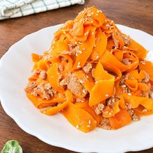 【ひらひらにんじんのやみつき！ガーリック中華サラダ】レンチン