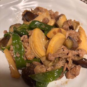みきプルーンの作ってみた!投稿(我が家の定番!【豚なすピーマンの甘味噌炒め 】)