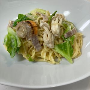 (・∀・)コロンの作ってみた!投稿(【ワンパン！きのことベーコンのレモンクリームパスタ】絶品！)