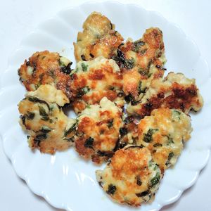 ふうかの作ってみた!投稿(混ぜて焼くだけ♪お弁当に嬉しい「鶏胸肉のしそ昆布チーズ焼き」)